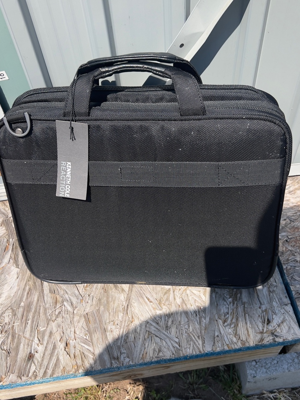 Kenneth Cole Reaction Black Nylon Laptop Briefcase